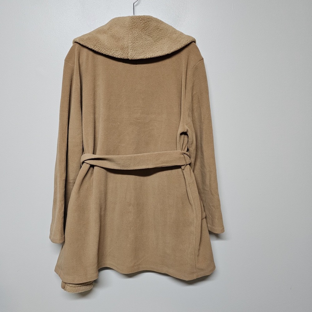 Dudley Stephens Womens‎ Cassidy Open Belted Cardigan Pockets Camel Tan Sz L - Picture 4 of 8